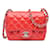 Borsa a tracolla Pink Chanel Classic in vernice con pattina singola Rosa Pelle  ref.1498636