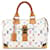 Sac Boston Speedy 30 Monogram Multicolore Louis Vuitton Blanc Cuir  ref.1498667