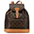 Mochila Montsouris MM Monograma Louis Vuitton marrón Castaño Cuero  ref.1498724