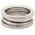 Bulgari Silver Bvlgari 18K White Gold B.Zero1 Two Band Ring Silvery Metal  ref.1498763