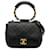 Black Chanel Mini In The Loop Flap Satchel Leather  ref.1498930