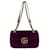 Pequena bolsa transversal de veludo GG Marmont matelassé roxa da Gucci Roxo Couro  ref.1498962