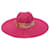 Cappello di paglia a tesa larga Fuchsia Emilio Pucci Taglia 1 Di vimini  ref.1498986