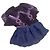 Prada Abito in seta plissettata multicolor nero / viola / verde / blu navy Multicolore
