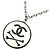 Collana con logo Chanel 45cm Argento
