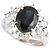 Autre Marque Antikes Design Platinring Pt850 mit Saphir von 3,67 ct Blau
