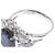 Autre Marque Antikes Design Platinring Pt850 mit Saphir von 3,67 ct Blau - Ansicht 2