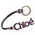 Chloé Llave de metal y cuero Chloe