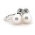 Autre Marque Orecchini Polaris Pearl 7,2mm in oro bianco K14WG
