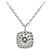 Autre Marque Platin-Diamant-Halskette 0,229 ct 0,06 ct multifacettierter Schliff