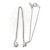Autre Marque Platin-Diamant-Halskette 0,229 ct 0,06 ct multifacettierter Schliff - Ansicht 2