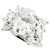 Autre Marque Echter Pt900-Diamantring 5,010 ct mit Melee-Diamanten 2,007 ct Größe 12,5