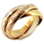 Cartier Trinity Band Ring White gold Yellow gold Pink gold  ref.1502410