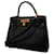 Hermès Hermes Kelly 28 Handbag Black Pony-style calfskin  ref.1502440