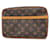 Monogram Clutch Tasche von Louis Vuitton Braun Monogramm Lackleder  ref.1502634