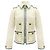 Selten! Chanel 2008 08P Jacke 2008 Karl Lagerfeld CC-Logo-Buttons Beige
