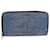 LOUIS VUITTON Epi Denim Zippy Wallet Long Wallet Blue M60957 LV Auth bs15559 Leather  ref.1502848