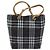Borsa a mano in nylon nero con motivo Nova Check di BURBERRY Auth bs15673 - vista 2