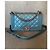Chanel Borsa Boy Flap Blu Pelle Perforata - vista 2