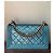 Chanel Borsa Boy Flap Blu Pelle Perforata - vista 4