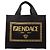 Fendi x Versace Fendace La Medusa Tragetasche Schwarz Gelb - Ansicht 2