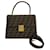 Borsa Fendi con motivo Zucca Marrone D'oro Pelle Tela  ref.1502994