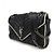 Borsa a spalla in pelle Saint Laurent Nero Crudo - vista 2