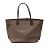 Damier-Canvas Tote Bag von Louis Vuitton Braun