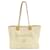 Borsa tote Deauville MM in tweed CHANEL Bianco D'oro  ref.1503644