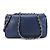 Borsa a spalla in pelle caviar trapuntata Chanel Blu navy - vista 3