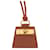 Hermès Hermes Mon Petit Kelly PM Necklace Brown Golden Leather  ref.1503737