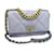 Chanel CHANEL 19 Bolsa Pequena com Aba Roxo Couro  ref.1504075