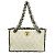 Borsa a catena matelassé Chanel Coco Mark Nero Beige