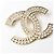 Spilla in strass dorato Chanel D'oro - vista 2