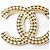 Spilla in strass dorato Chanel D'oro - vista 4