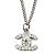 Collana Pendente in Argento con Strass Chanel