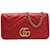 Borsa a Spalla Trapuntata Gucci GG Marmont Rosso Pelle  ref.1504583