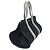 Hermès Cannes MM Canvas Tote-Handtasche Schwarz Weiß - Ansicht 4