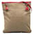 Borsa a Spalla Jacquard Prada Rosso Beige Pelle Tela  ref.1504835