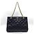 Bolsa tote de couro preto Chanel