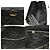 Bolsa tote de couro preto Chanel - vista 4