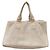 Borsa tote in tela beige Prada - vista 2