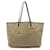 Fendi Zucchino Muster Tote Bag Schwarz Beige Leder Leinwand  ref.1505163