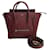 Céline Bolsa de mão em couro Celine Luggage Nano Shopper Bordeaux  ref.1505180