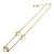 Collana Fendi FF F Blu e Oro con Strass D'oro - vista 2