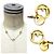 Collana Fendi FF F Blu e Oro con Strass D'oro - vista 3