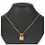 Hermès Collar colgante Hermes O'Kelly PM Rosa Dorado - vista 2