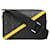 Bolso de hombro Fendi con patrón Zucca diagonal Castaño Negro Amarillo Cuero Lienzo  ref.1505603