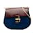 Bolsa de Ombro Chloé Drew Chain Marrom Azul Suécia Couro  ref.1505651