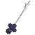 Pendente di collana Louis Vuitton Vivienne MP3194 Argento Blu navy